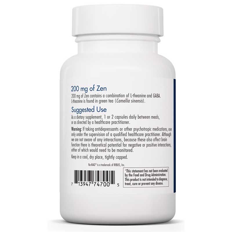 200 Mg of Zen, 60 Veg Capsules | 200 мг дзена, 60 растительных капсул
