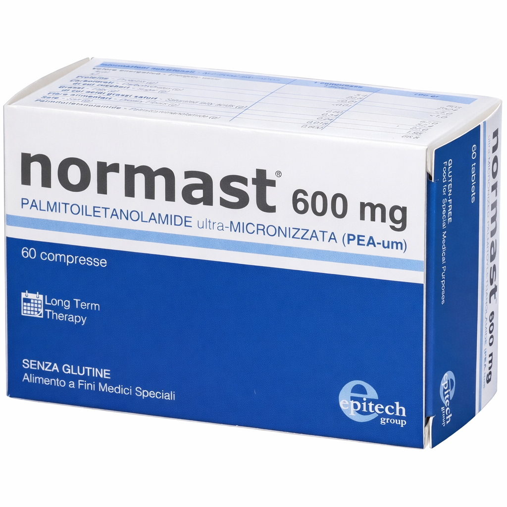 Normast / Нормаст 600 мг. Пальмитоилэтаноламид (ПЭА/PEA) при неврологических расстройствах 60 капсул