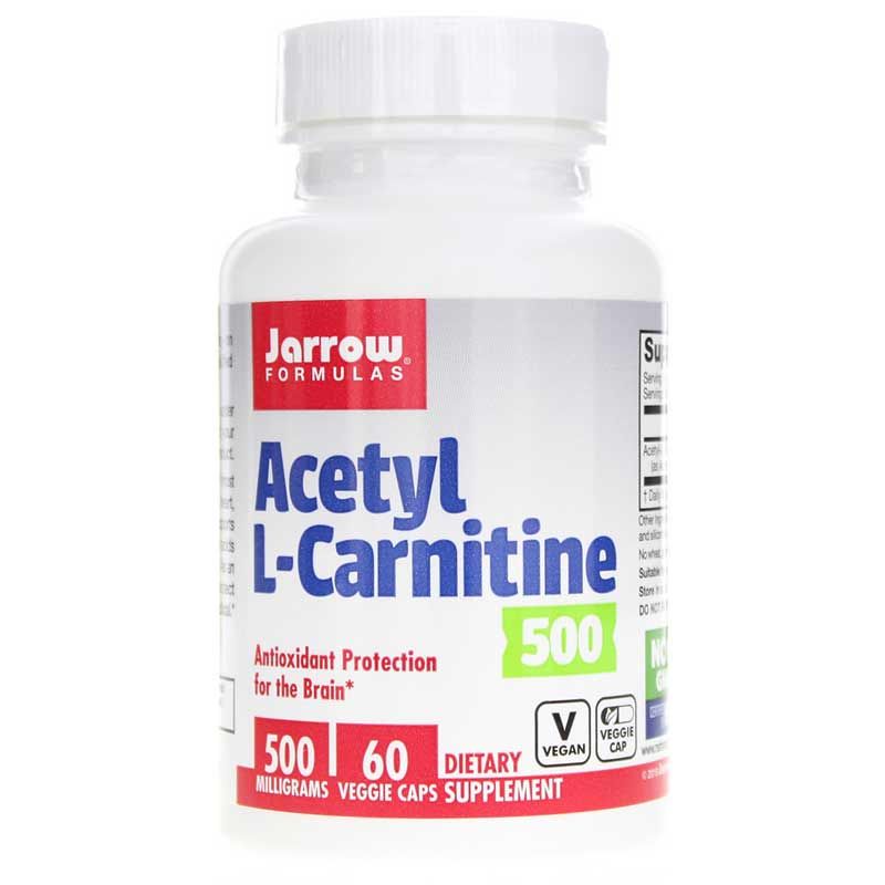 Acetyl L-Carnitine 500 Mg, 60 Veg Capsules | Ацетил L-карнитин 500 мг, 60 вегетерианских капсул