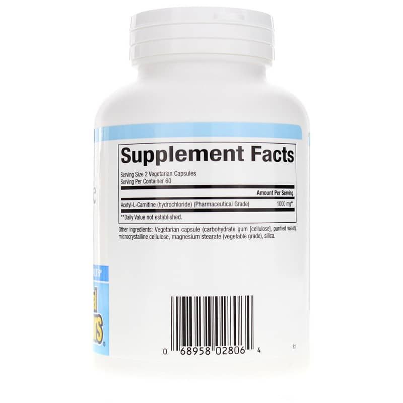 Acetyl-L-Carnitine 500 Mg, 120 Veg Capsules | Ацетил-L-карнітин 500 мг, 120 вегетеріанських капсул