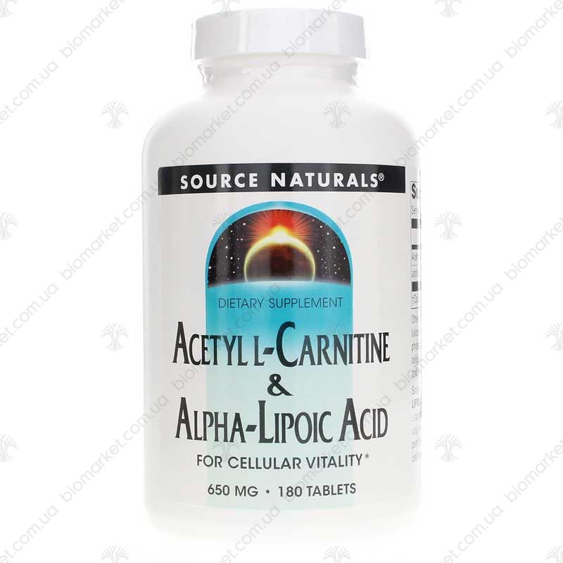 source naturals acetyl l-carnitine & alpha-lipoic acid 650mg and Tablets 650mg, 120 ct Acetyl L-Carnitine & Alpha-Lipoic Acid