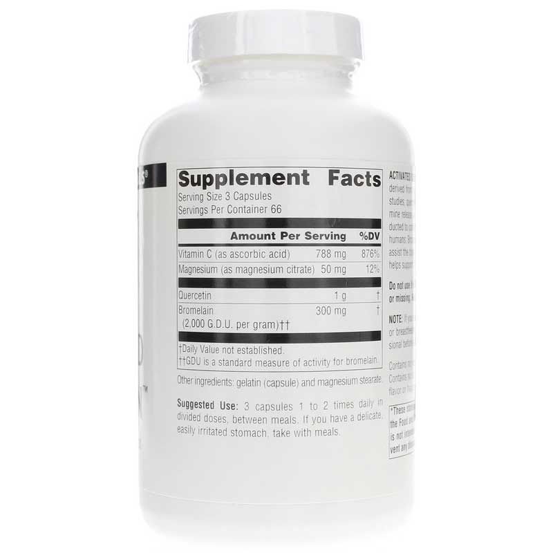 Activated Quercetin Bioflavonoid Complex Capsules, Source Naturals, 200 Capsules | Активований кверцетин біофлавоноїдний комплекс капсул, source naturals, 200 капсул