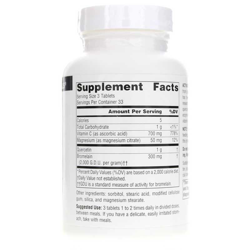 Activated Quercetin Bioflavonoid Complex Tablets, 100 Tablets | Таблетки активированного комплекса биофлавоноидов кверцетина, 100 таблеток