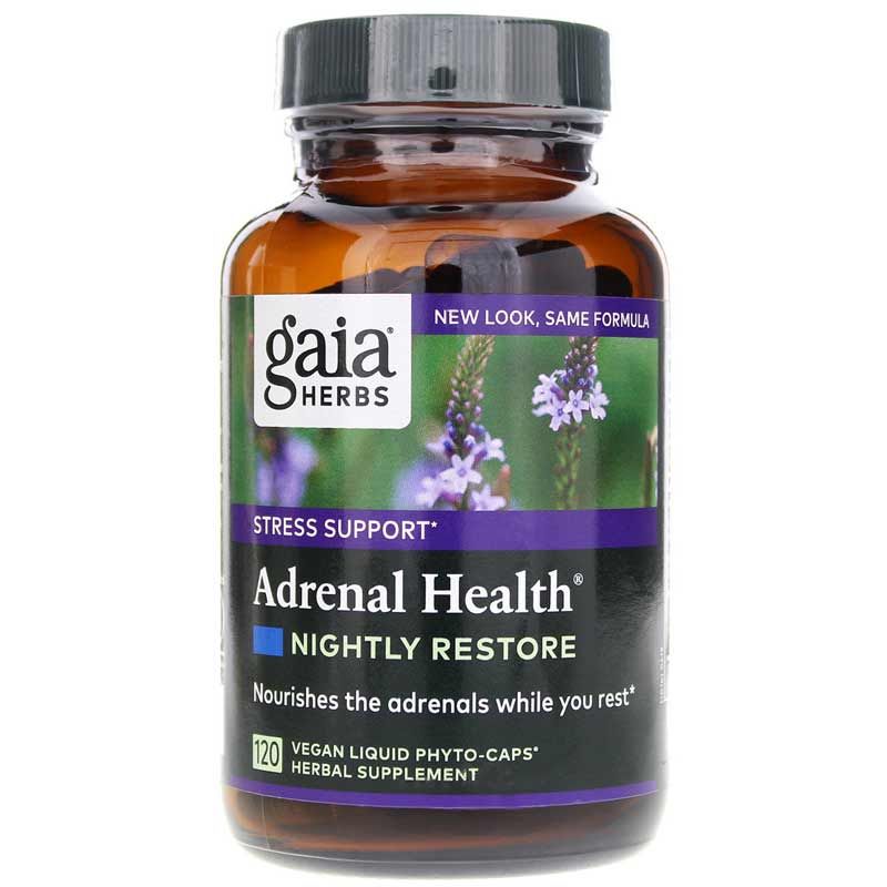 Adrenal Health Nightly Restore, 120 Liquid Phyto Caps | Нічне відновлення здоров'я надниркових залоз, 120 рідких фітокапсул