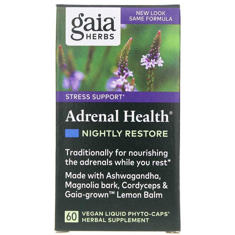 Adrenal Health Nightly Restore, 60 Liquid Phyto Caps | Нічне відновлення здоров'я надниркових залоз, 60 рідких фітокапсул