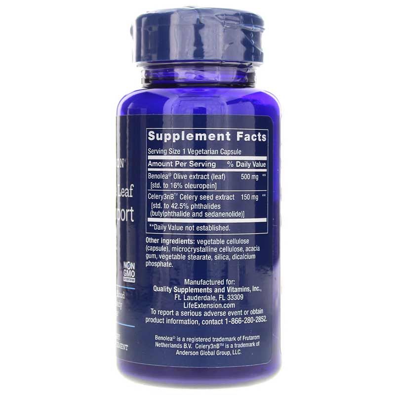 Advanced Olive Leaf Vascular Support with Celery Seed | Передова підтримка судин із насінням селери та листям оливи