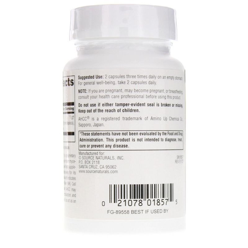 AHCC 500 Mg Capsules, 30 Capsules | Капсулы AHCC 500 мг, 30 капсул
