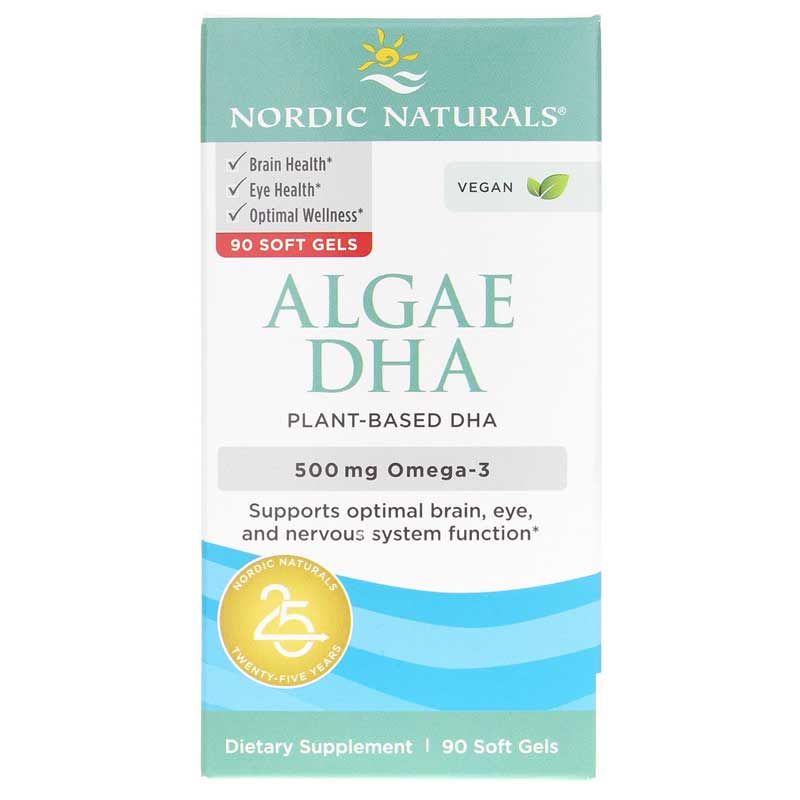 Algae DHA, 90 Softgels | ДГК водорослей, 90 гелевых капсул