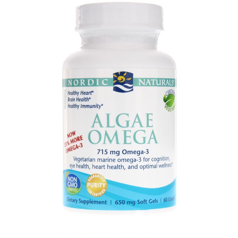 Algae Omega, 60 Softgels | Омега водоросли, 60 гелевых капсул