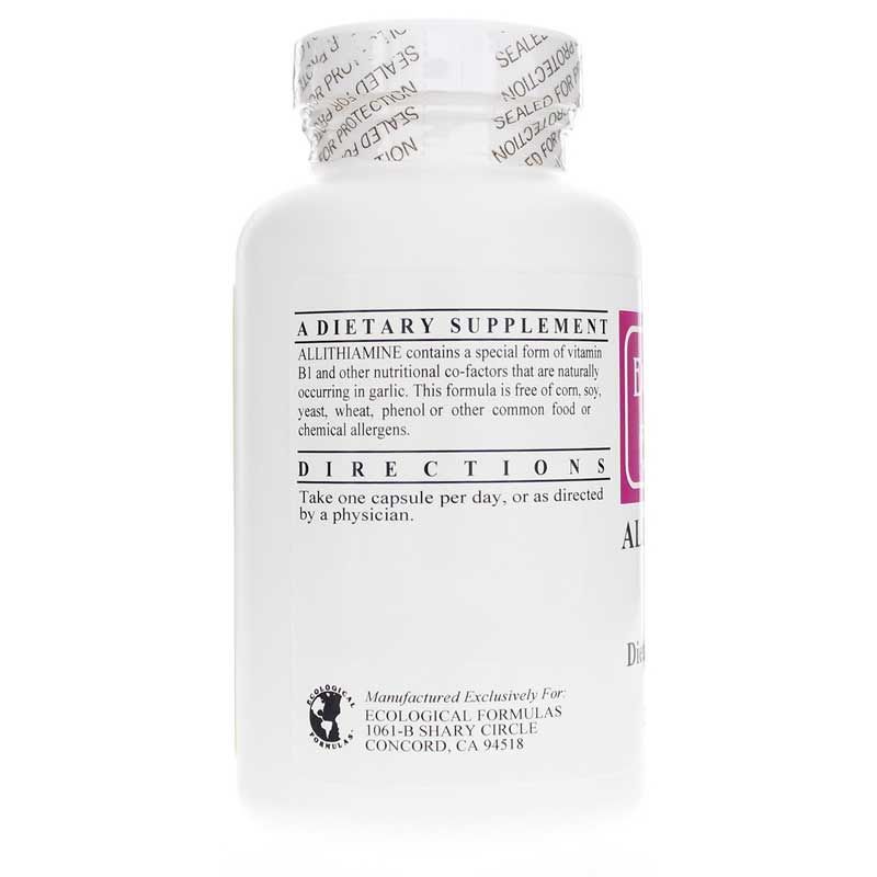 Allithiamine Vitamin B1 50 Mg, 250 Capsules | Аллитиамин витамин B1 50 мг, 250 капсул