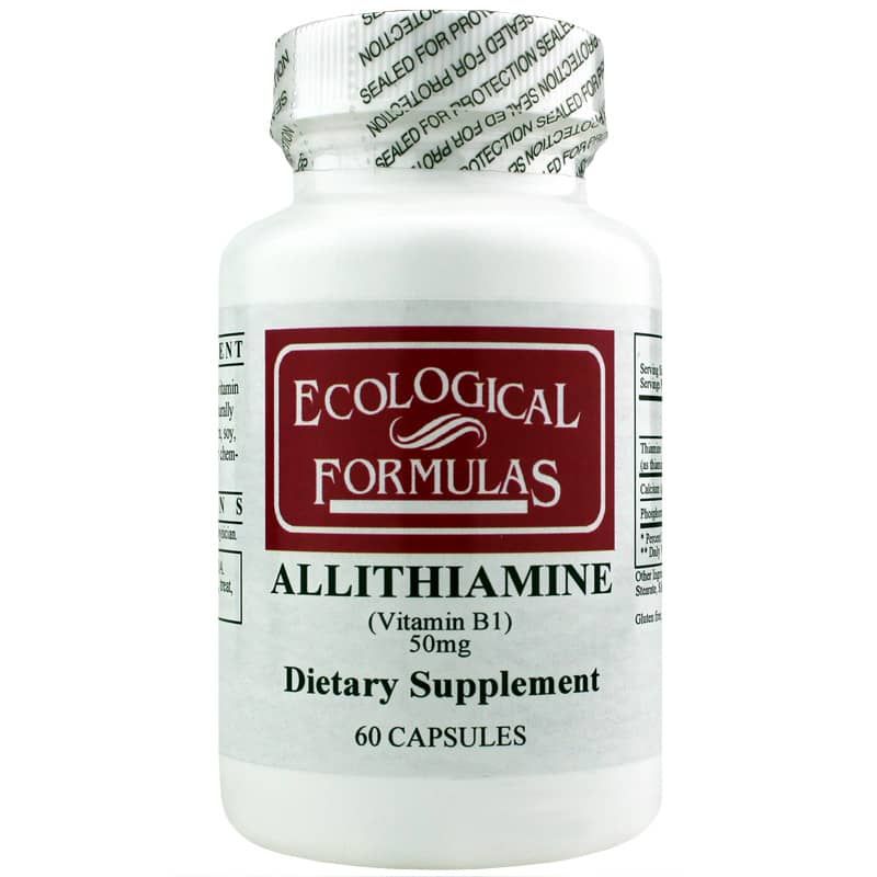 Allithiamine Vitamin B1 50 Mg, 60 Capsules | Аллитиамин витамин B1 50 мг, 60 капсул
