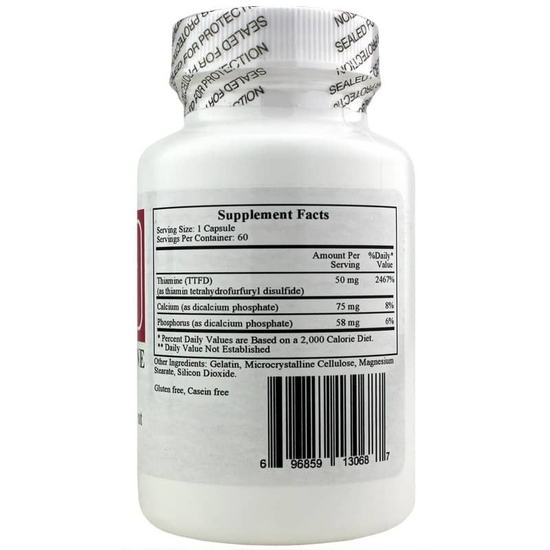Allithiamine Vitamin B1 50 Mg, 60 Capsules | Аллитиамин витамин B1 50 мг, 60 капсул