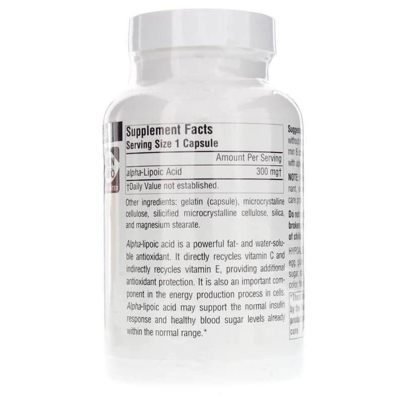 Alpha Lipoic Acid 300 Mg Antioxidant Protection, 120 Capsules | Альфа-липоевая кислота 300 мг антиоксидантная защита, 120 капсул