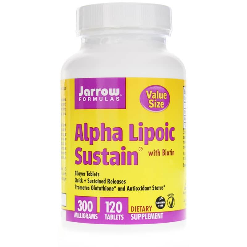 Alpha Lipoic Sustain with Biotin 300 Mg, 120 Tablets | Альфа-липоевая кислота с биотином 300 мг, 120 таблеток