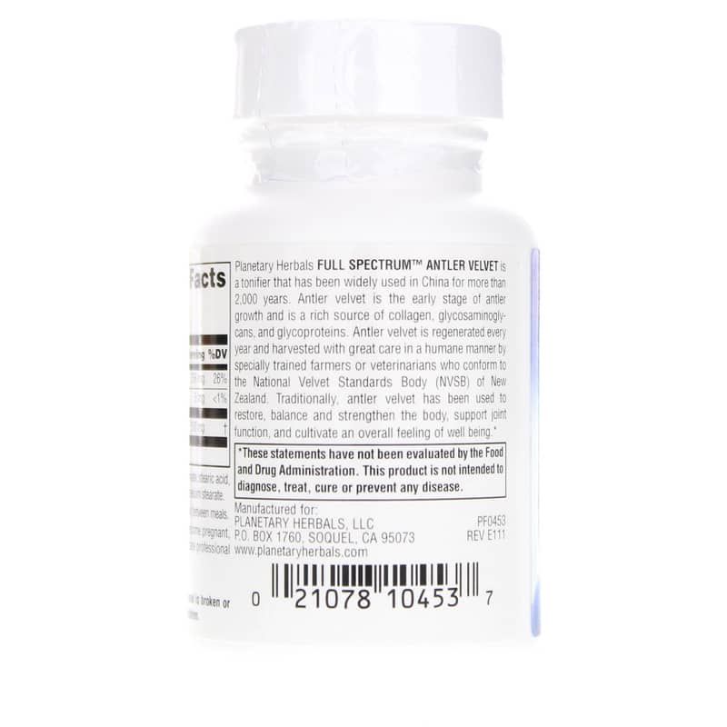 Antler Velvet Full Spectrum 250 Mg, 30 Tablets | Пантовый бархат полный спектр 250 мг, 30 таблеток