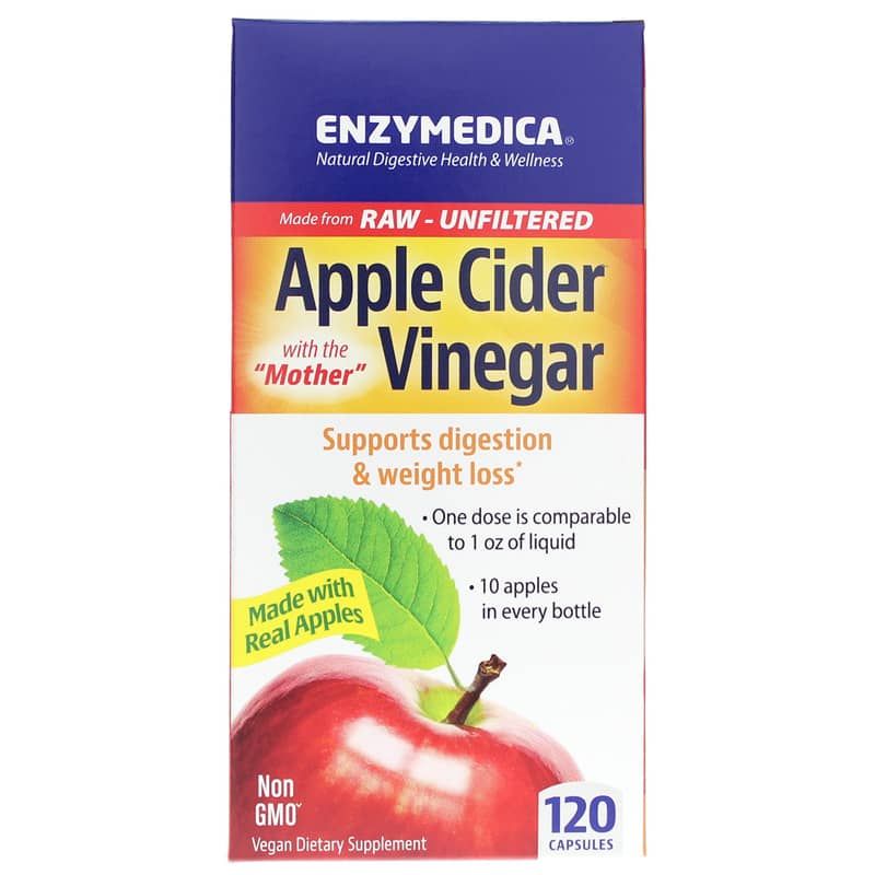 Apple Cider Vinegar, 120 Capsules | Яблочный уксус, 120 капсул