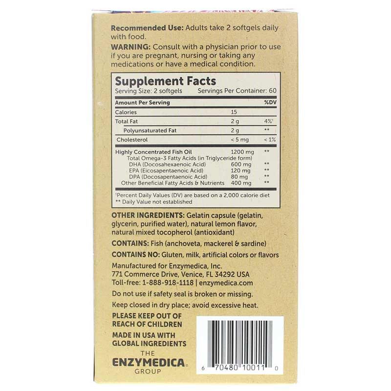 Aqua Biome Fish Oil Classic Strength, 120 Softgels | Рыбий жир aqua biome классическая сила, 120 гелевых капсул