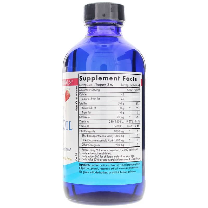 Arctic Cod Liver Oil, Strawberry, 8 Oz | Олія печінки арктичної тріски, Полуниця, 8 унцій