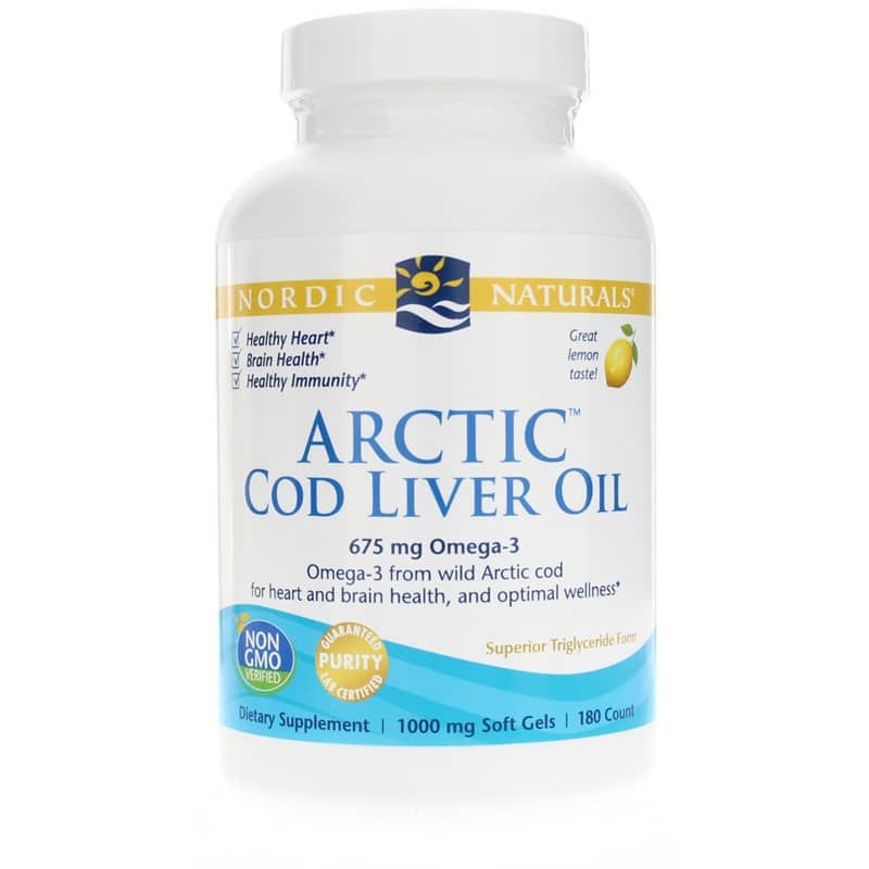 Arctic Cod Liver Oil Softgels, 180 Softgels | Олія печінки арктичної тріски м'які гелі, 180 гелевих капсул