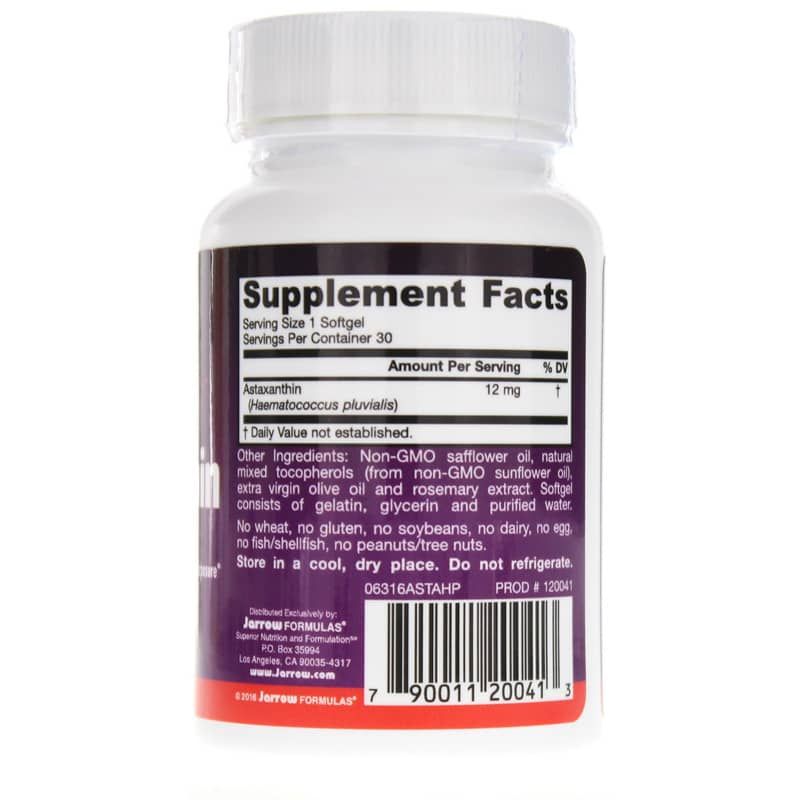 Astaxanthin 12 Mg, 30 Softgels | Астаксантин 12 мг, 30 гелевых капсул
