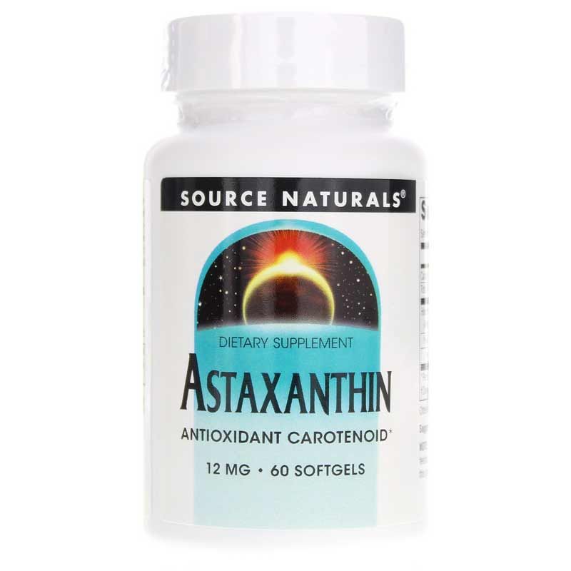 Astaxanthin 12 Mg, Source Naturals, 60 Softgels | Астаксантин 12 мг, source naturals, 60 гелевих капсул