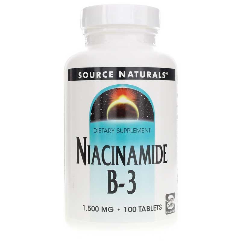 B-3 Niacinamide 1500 Mg, Source Naturals, 100 Tablets | B-3 ніацинамід 1500 мг, source naturals, 100 таблеток