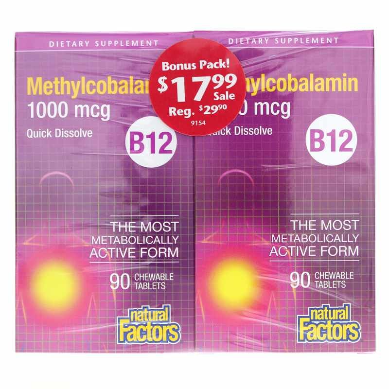 B12 Methylcobalamin 1000 Mcg Bonus Pack | B12 метилкобаламин 1000 мкг бонусная упаковка