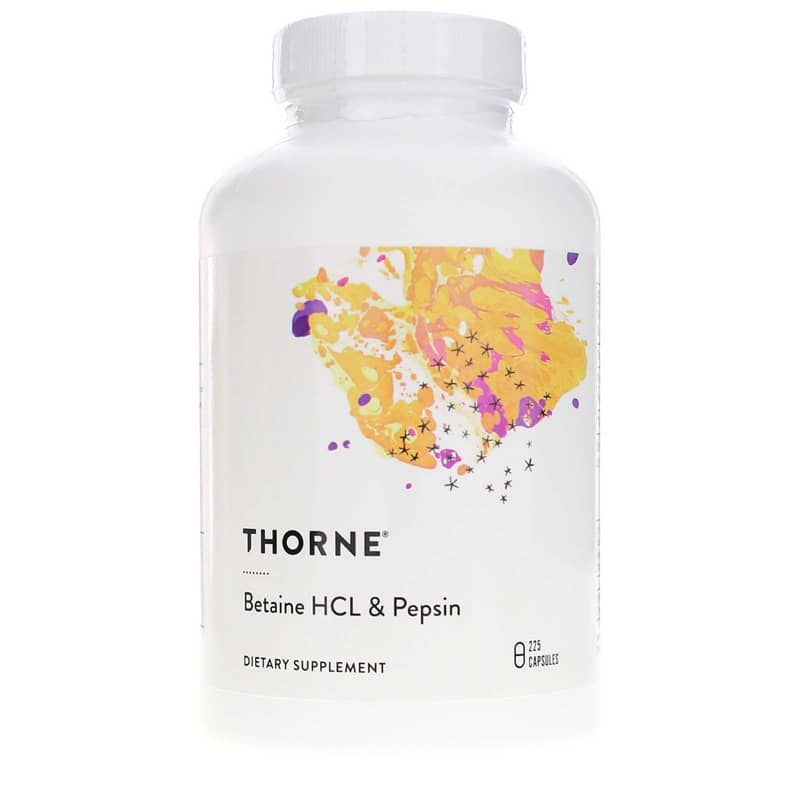 Betaine HCl &amp; Pepsin, 225 Veg Capsules | Бетаин HCl и пепсин, 225 вегетерианских капсул