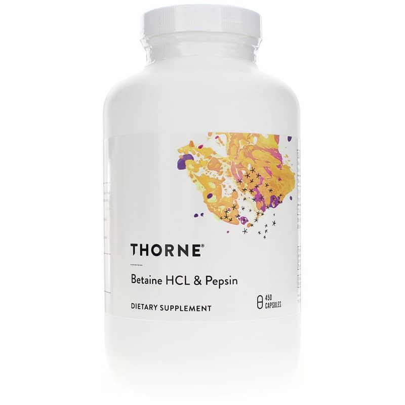 Betaine HCl &amp; Pepsin, 450 Veg Capsules | Бетаин HCl и пепсин, 450 вегетерианских капсул