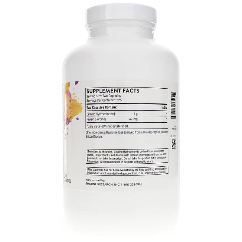 Betaine HCl &amp; Pepsin, 450 Veg Capsules | Бетаїн HCl і пепсин, 450 вегетеріанських капсул