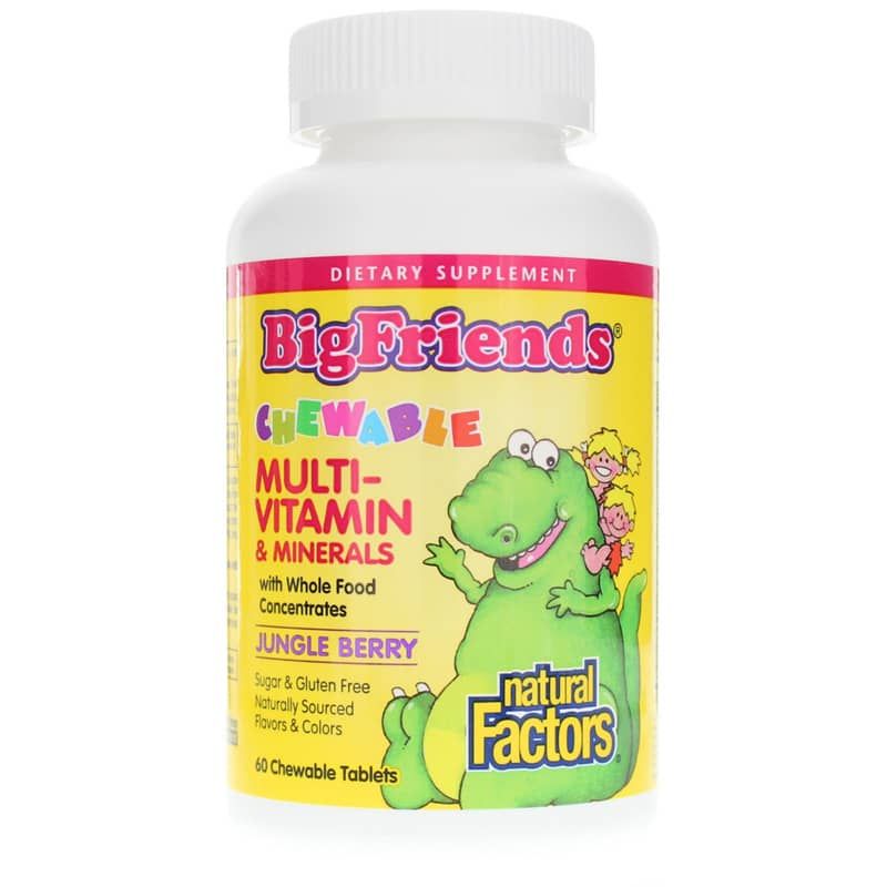 BigFriends Chewable Multivitamin Jungle Berry | BigFriends жувальні мультивітаміни ягоди джунглів жувальні мультивітаміни