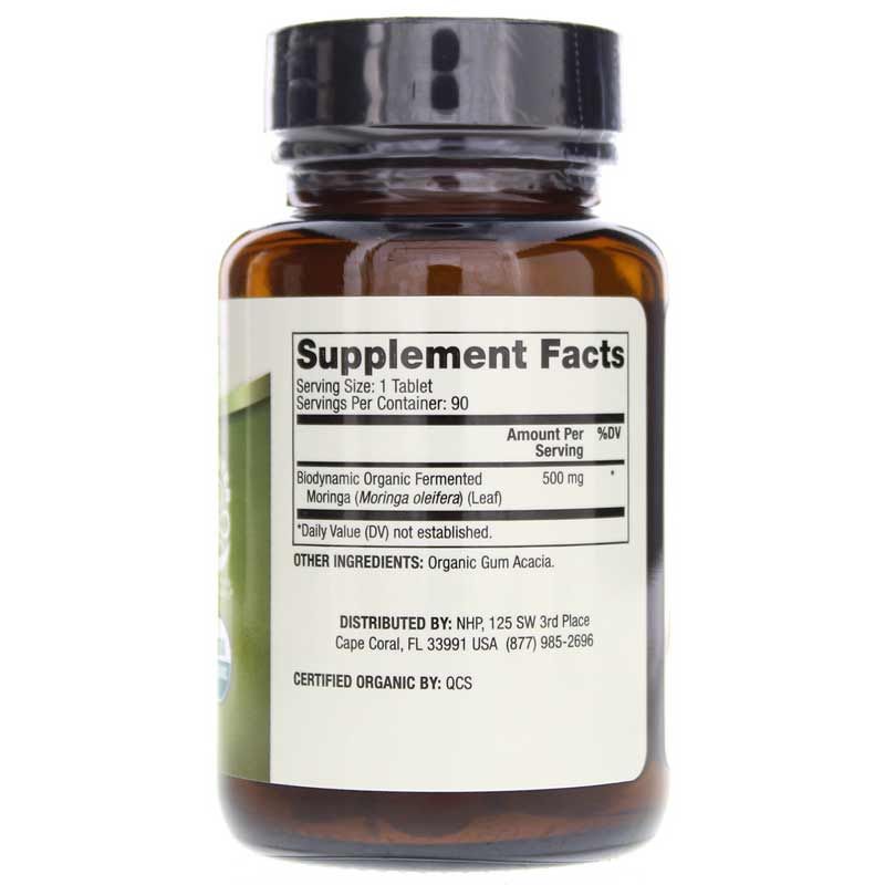 Biodynamic Organic Fermented Moringa, 90 Tablets | Біодинамічна органічна органічна ферментована моринга, 90 таблеток