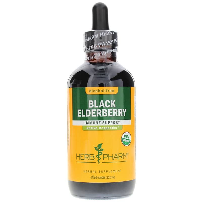 Black Elderberry Alcohol Free, Herb Pharm, 4 Oz | Бузина чорна без спирту, трава фарм, 4 унції