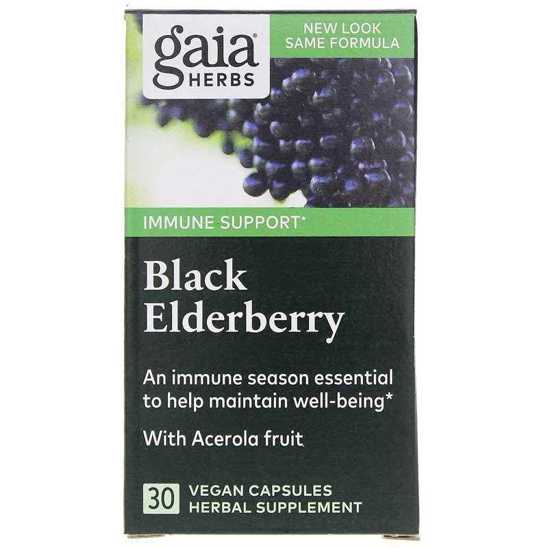 Black Elderberry, 30 Vegan Capsules | Чёрная бузина, 30 веганских капсул