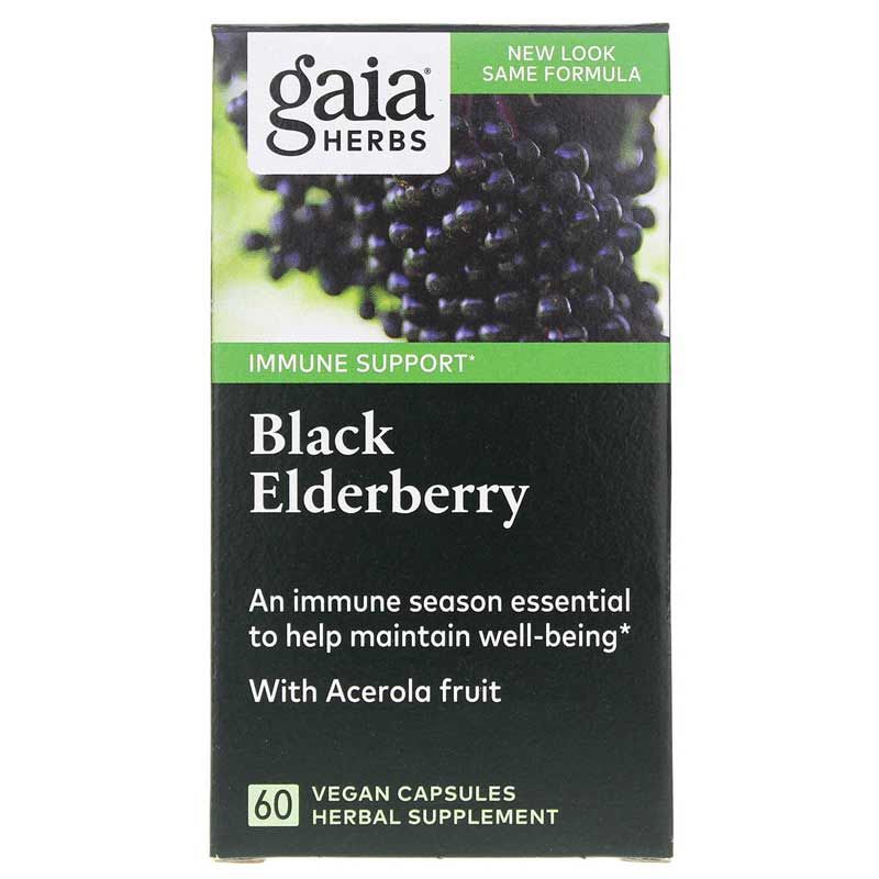 Black Elderberry, 60 Vegan Capsules | Чёрная бузина, 60 веганских капсул