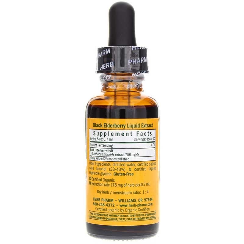 Black Elderberry Extract Organic, 1 Oz | Екстракт бузини чорної органічний, 1 унція