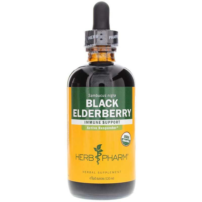 Black Elderberry Extract Organic, 4 Oz | Экстракт бузины черной органический, 4 унции