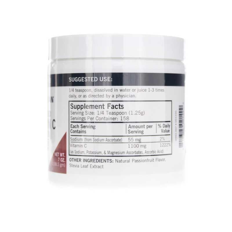 Buffered Vitamin C Powder, Passion Fruit | Порошок буферизованного витамина С, Маракуйя