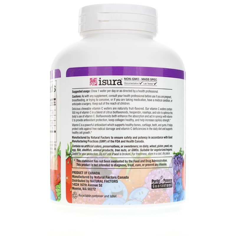 C-500 Mg Natural Fruit Chew, Blueberry Raspberry Boysenberry, 90 Chewable Tablets | C-500 мг натуральный фруктовый жевательный, Черника Малина Бойсенберри, 90 жевательных таблеток