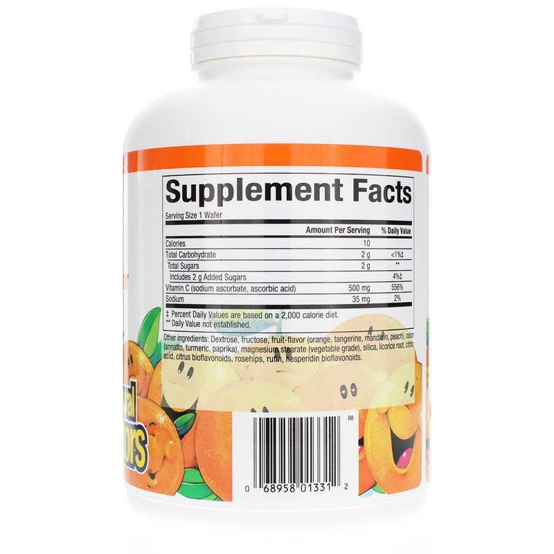 C-500 Mg Natural Fruit Chew, Tangy Orange, 180 Chewable Tablets | C-500 мг натуральний фруктовий жувальний натуральний фруктовий жувальний, Терпкий апельсин, 180 жувальних таблеток