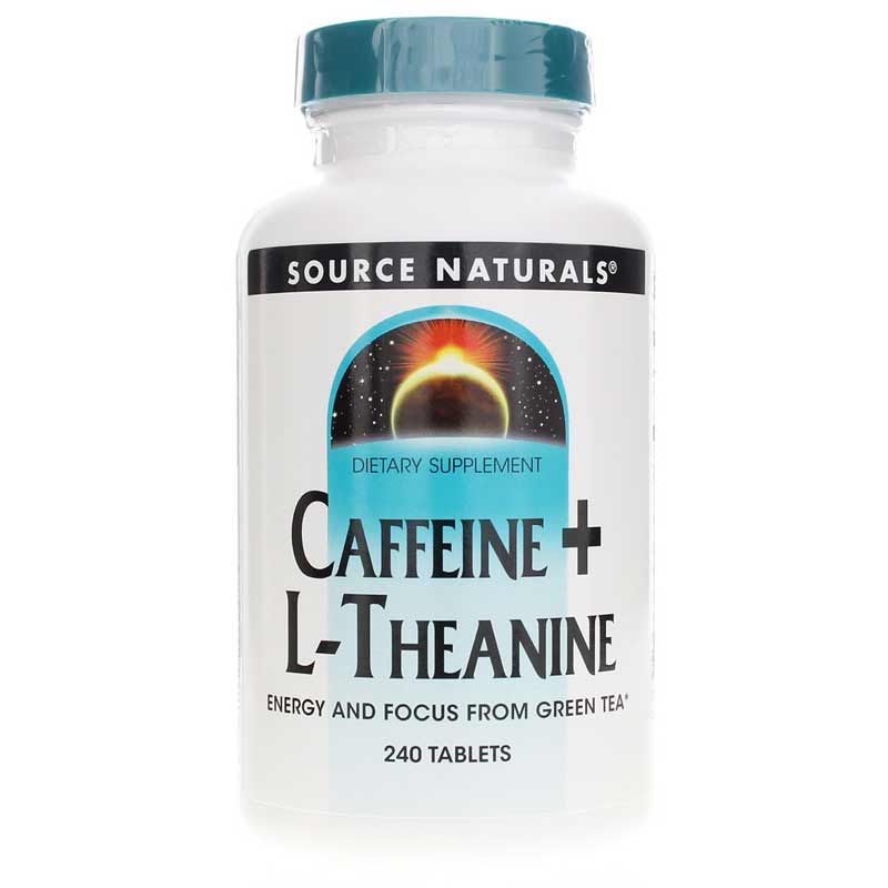Caffeine + L-Theanine, 240 Tablets | Кофеїн і L-теанін, 240 таблеток