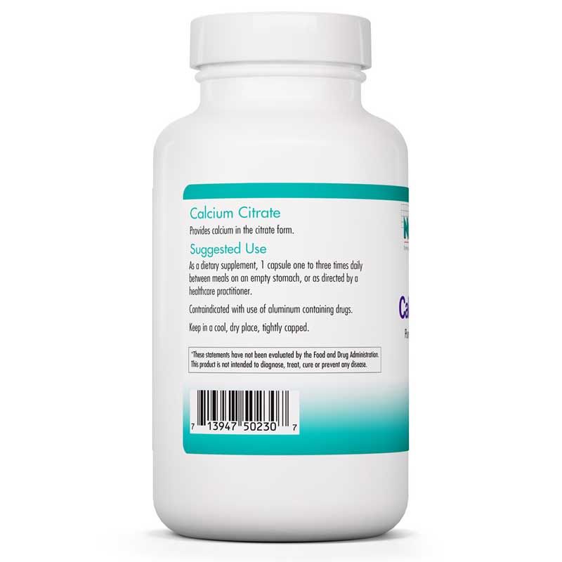 Calcium Citrate, 180 Veg Capsules, Nutricology | Цитрат кальция, 180 растительных капсул, nutricology