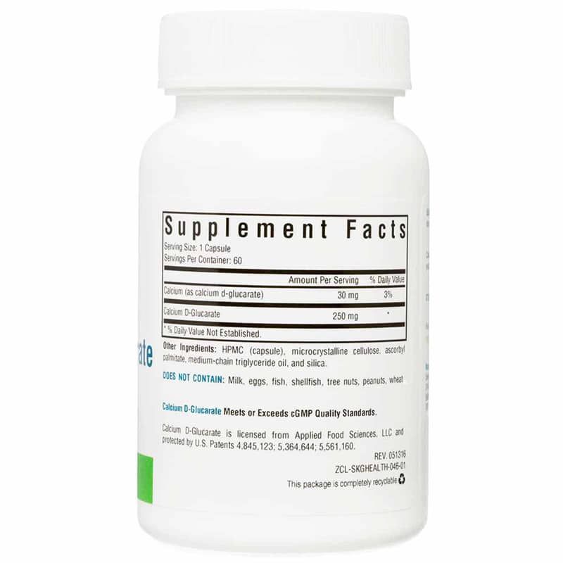 Calcium D-Glucarate 250 Mg | Кальция D-глюкарат 250 мг