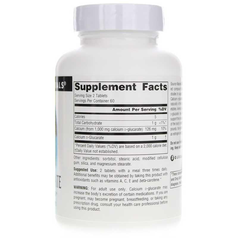Calcium D-Glucarate 500 Mg, 120 Tablets | Кальция D-глюкарат 500 мг, 120 таблеток