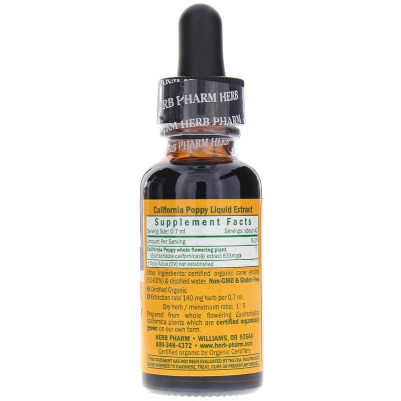 California Poppy Extract, 1 Oz | Экстракт калифорнийского мака, 1 унция