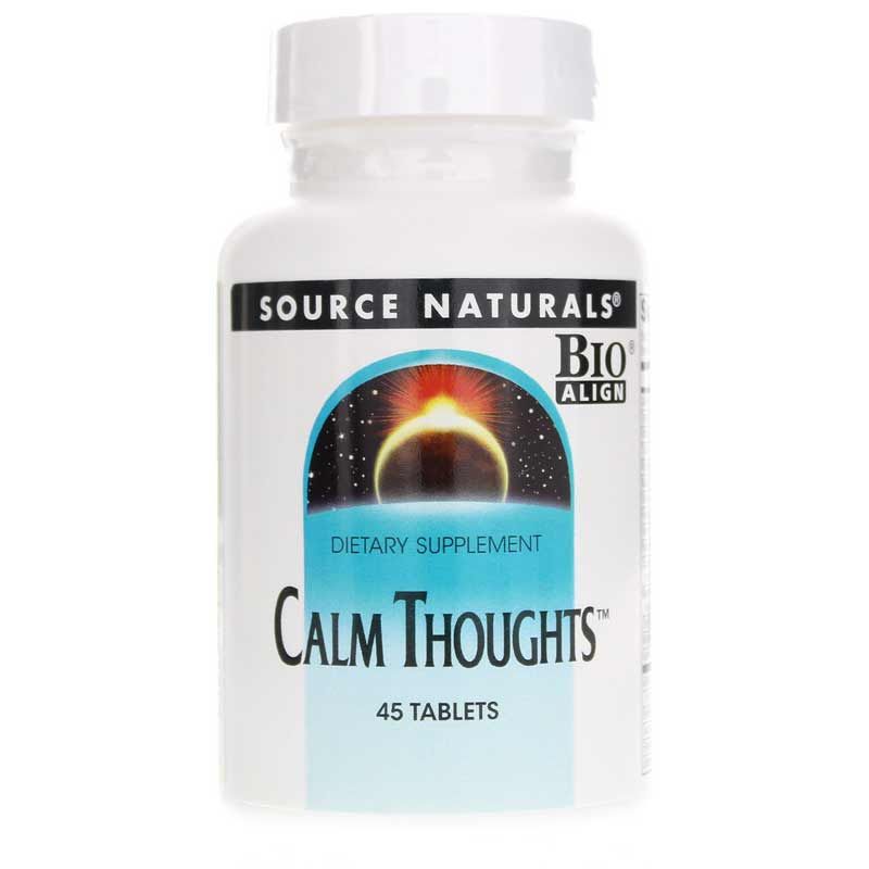Calm Thoughts, Source Naturals, 45 Tablets | Спокойные мысли, source naturals, 45 таблеток