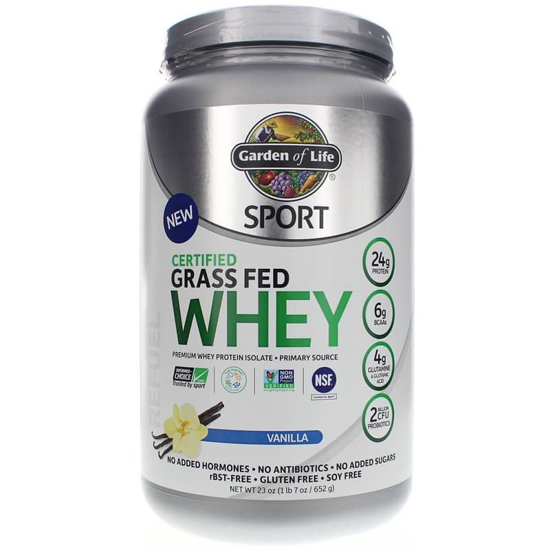 Certified Grass Fed Whey Protein, Vanilla | Сертифікований сироватковий протеїн трав'яної відгодівлі, Ваніль