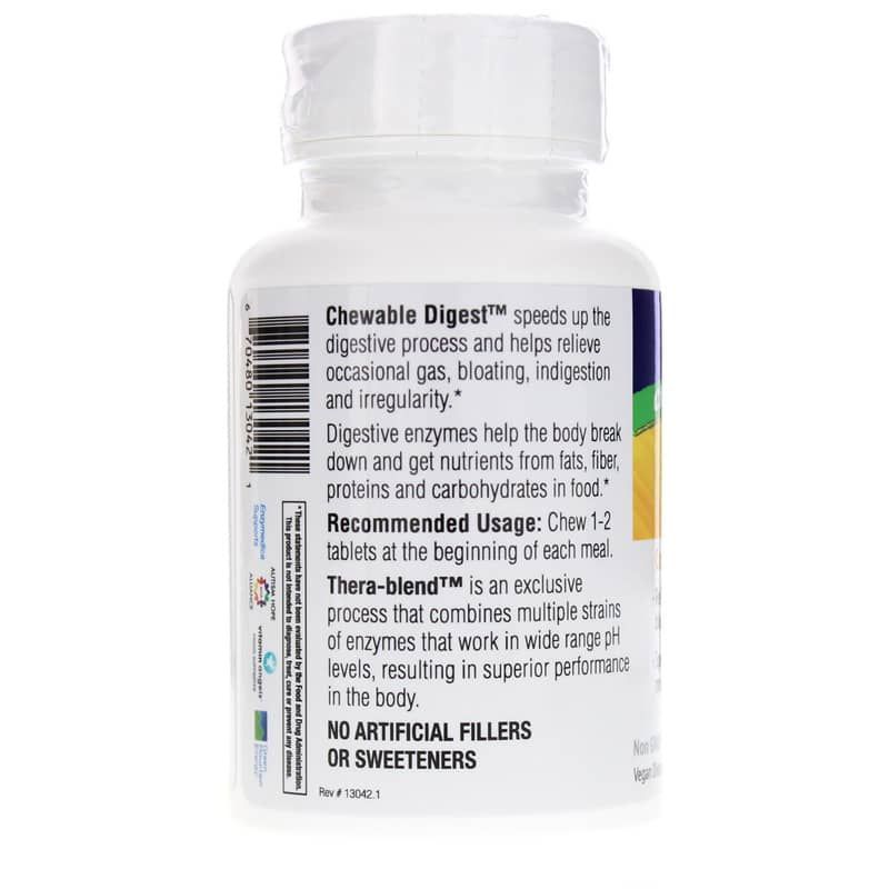 Chewable Digest Orange Flavor, 30 Chewable Tablets | Жевательный дигест со вкусом апельсина, 30 жевательных таблеток