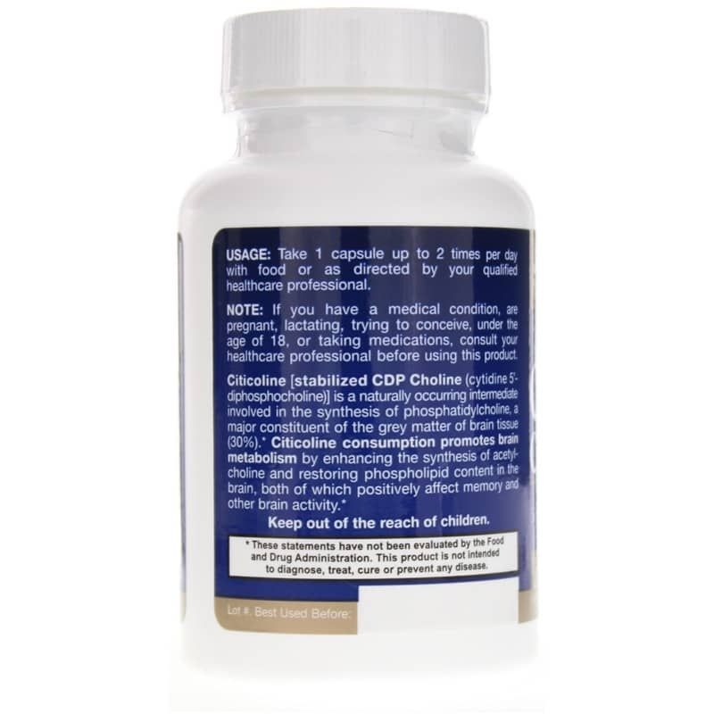 Citicholine CDP Choline, 60 Capsules | Цитихолін CDP холін, 60 капсул