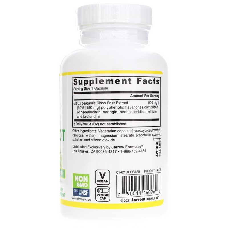 Citrus Bergamot 500 Mg, 120 Veg Capsules | Цитрусовий бергамот 500 мг, 120 вегетеріанських капсул
